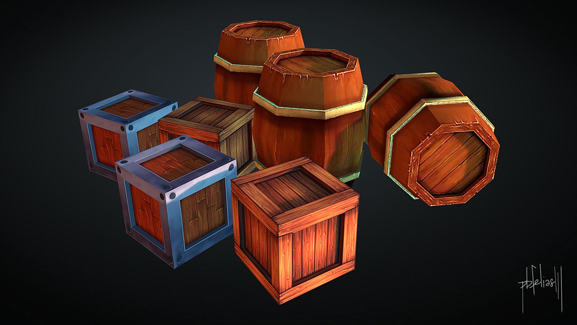 LowPoly Crates